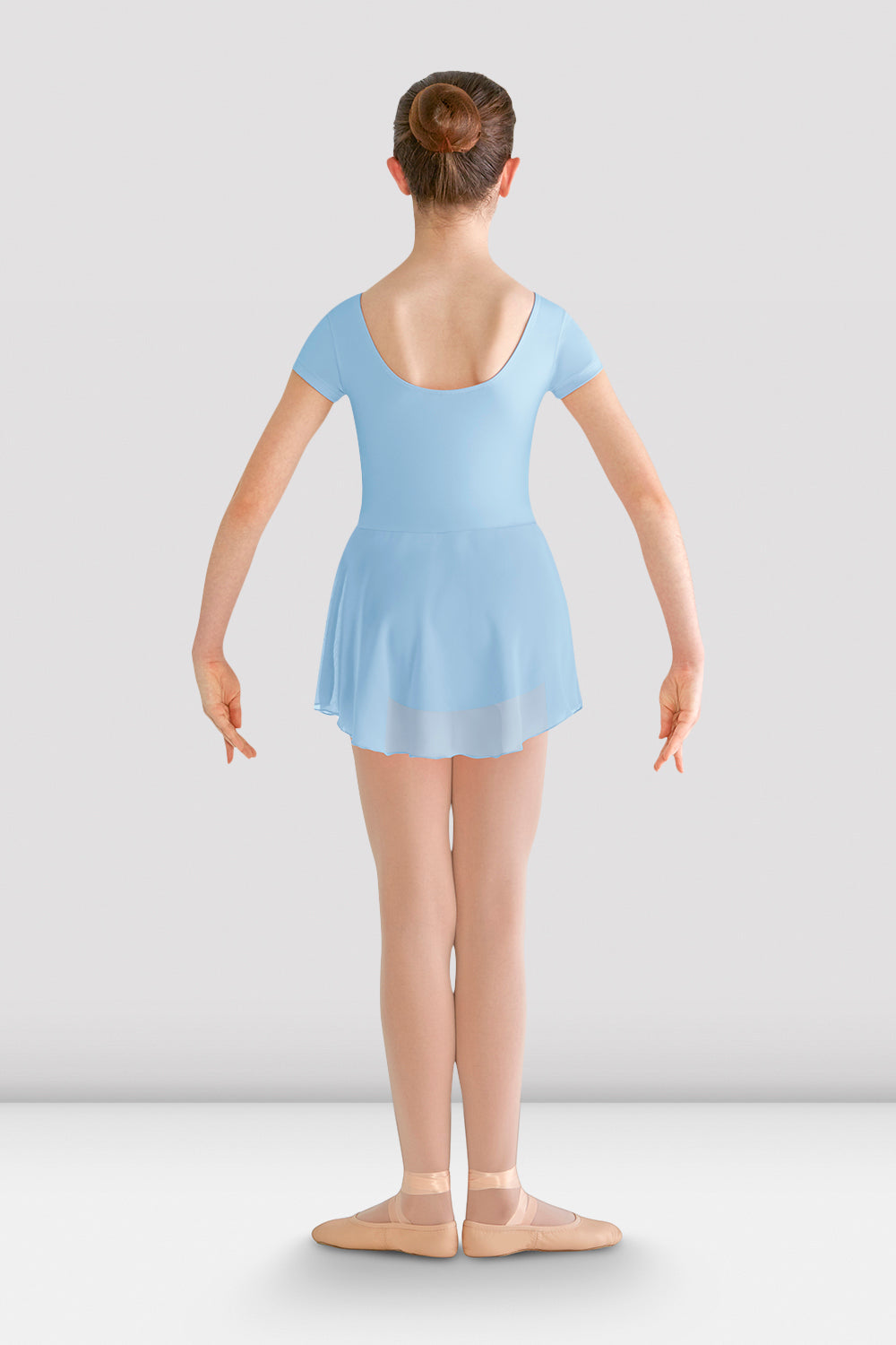 Prisha Girls Short Sleeve Skirted Leotard - Ballet Dance Leotard for Toddlers & Kids - Perfect for Ballet Class, Recital & Dance Performance