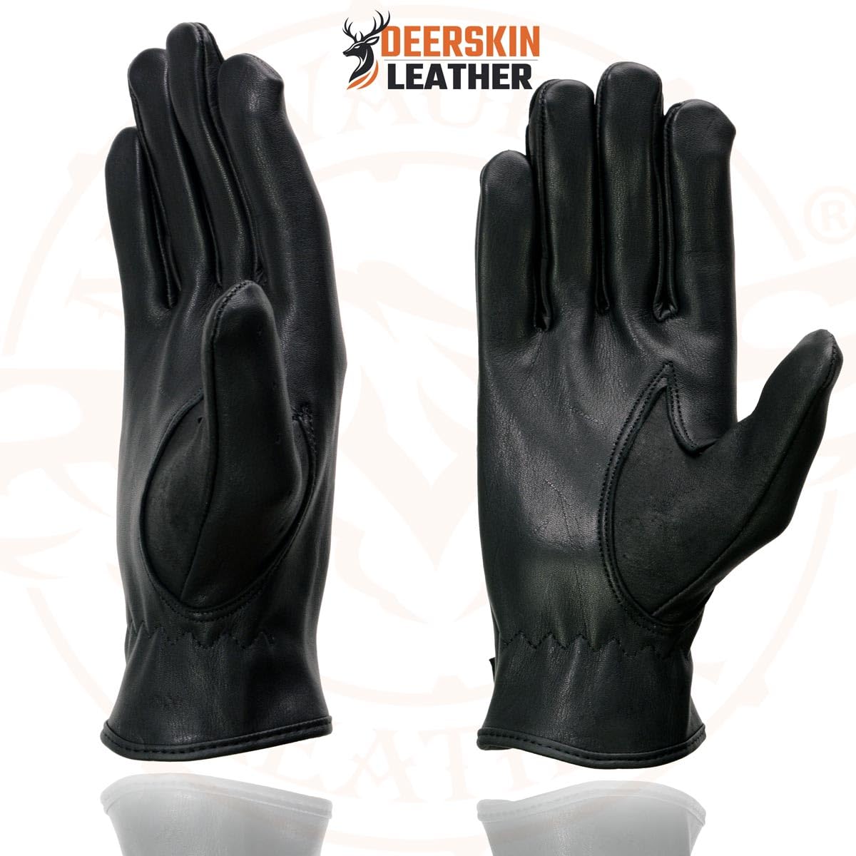 Premium Men's Deerskin Driving Gloves - Soft Leather, Comfortable Grip - Ideal for Road Trips, Commuting & Classic Car Enthusiasts