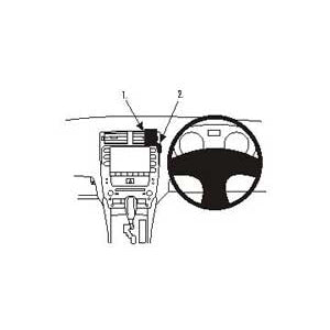 ClicOn No Holes Center Dash Mount for Lexus IS Series (2006-2008) - Secure Phone Holder for Hands-Free Driving & GPS Navigation