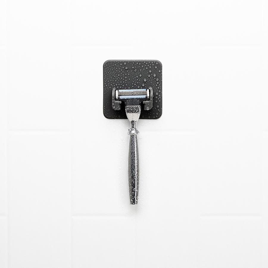TOOLETRIES The Mason Razor Holder - Charcoal Gray Shaving Accessory for Men | Rustic Bathroom Organizer for Safety Razors & Blades | Perfect for Home, Travel & Grooming Kits