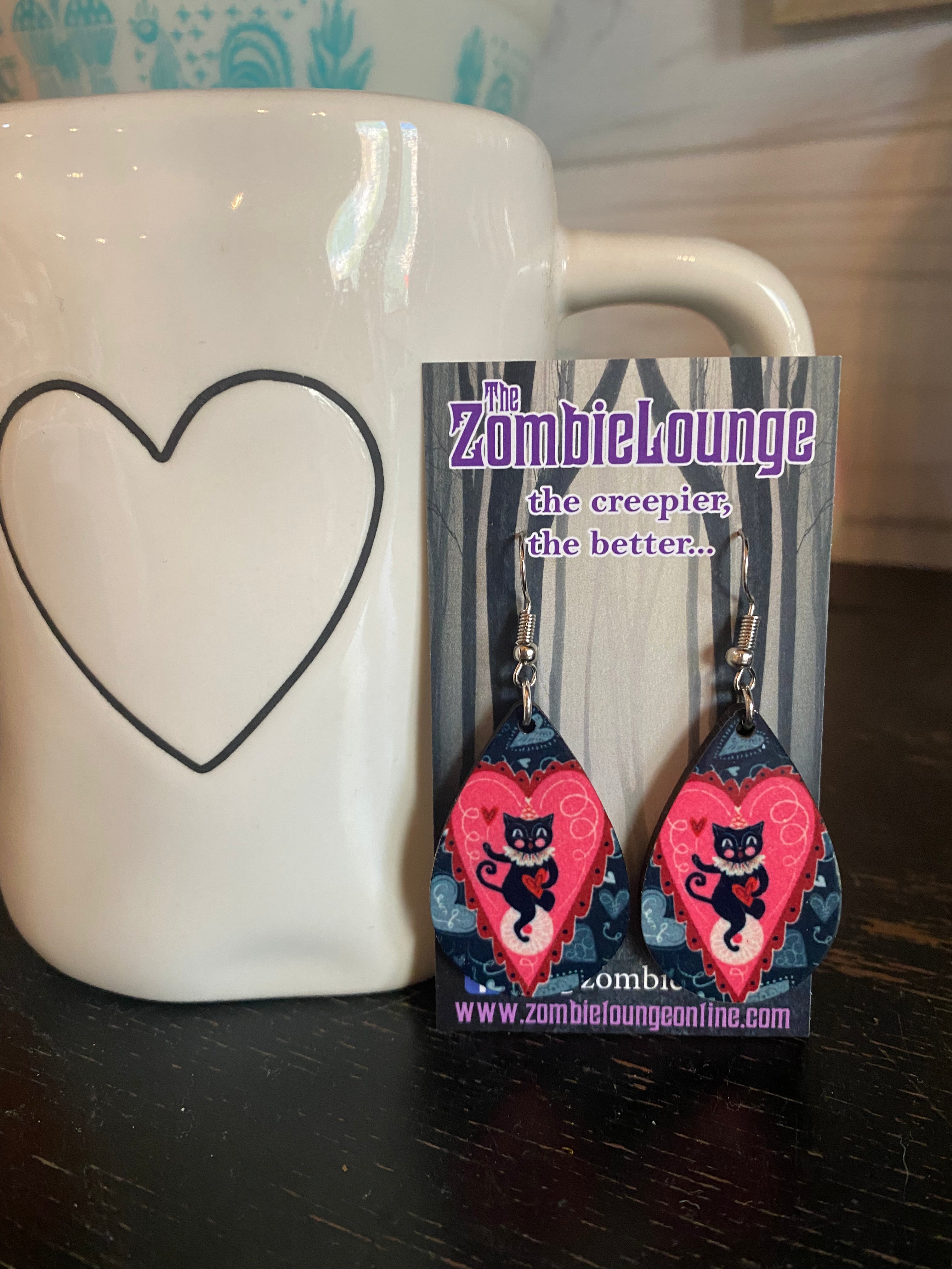 Johanna Parker Valloween Cat Earrings - Halloween Cat-Themed Jewelry for Women, Cute & Spooky Accessories | Perfect for Halloween Parties, Costumes & Gifts