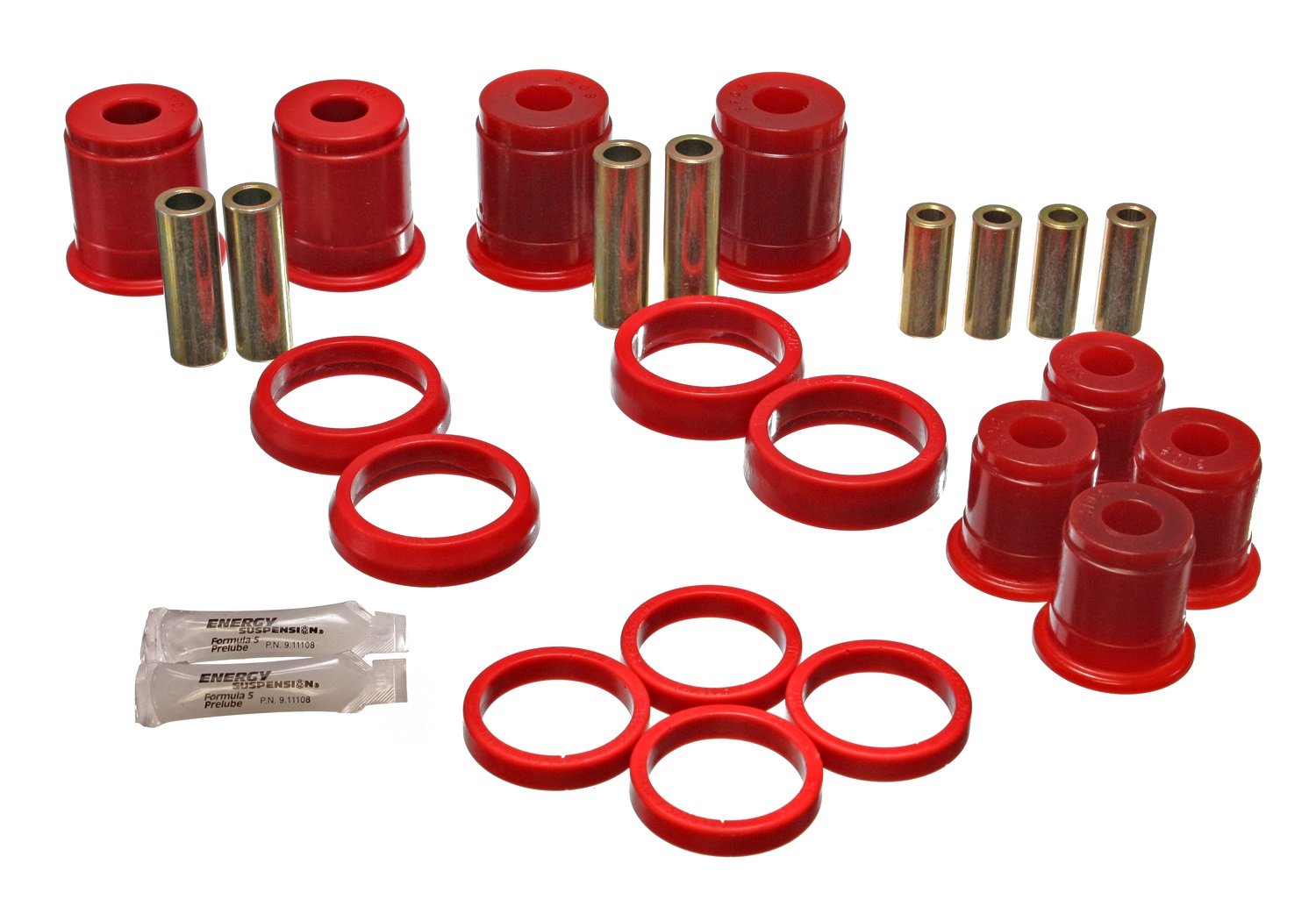 Energy Suspension 2.3103R Front Control Arm Bushing Kit - High Performance Polyurethane Bushings for Improved Handling & Durability | Perfect for Off-Road, Racing & Daily Driving Vehicles