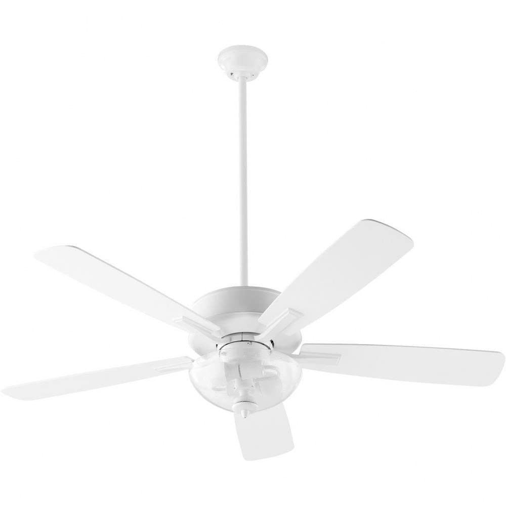 Ovation 52 Inch Ceiling Fan with LED Light Kit, Brushed Nickel Finish - Perfect for Living Room, Bedroom, and Outdoor Covered Patio