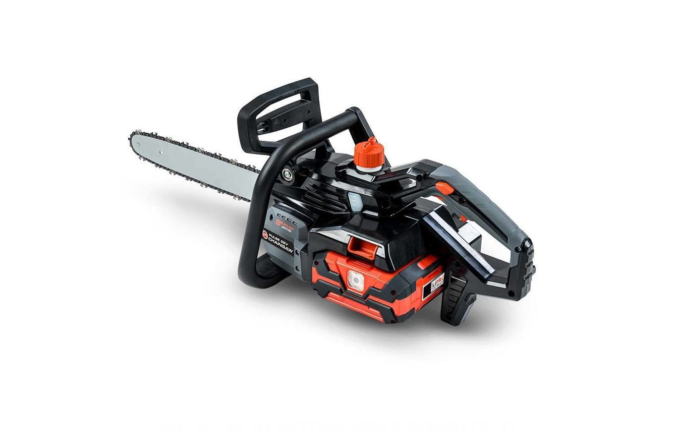 DR Power 16-Inch Cordless Chainsaw with Oregon Bar & Chain - 1500W Brushless Motor, 62V Battery Powered (Model 414181) - Ideal for Tree Trimming, Firewood Cutting & Yard Maintenance