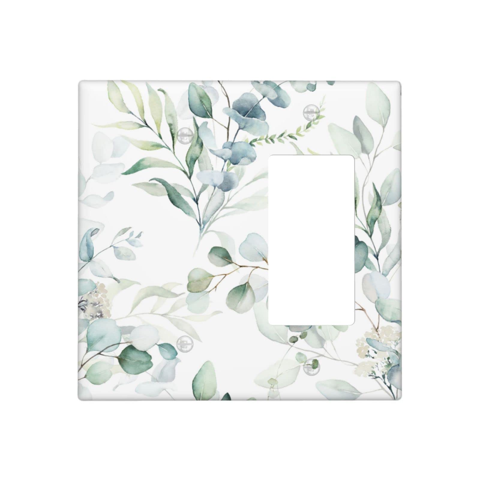 Summer Blossom Light Switch Plate Cover - Decorative Floral Rocker Outlet Cover for Wall Switch Decor | Cute Simple Flower Design for Bedroom, Living Room & Nursery