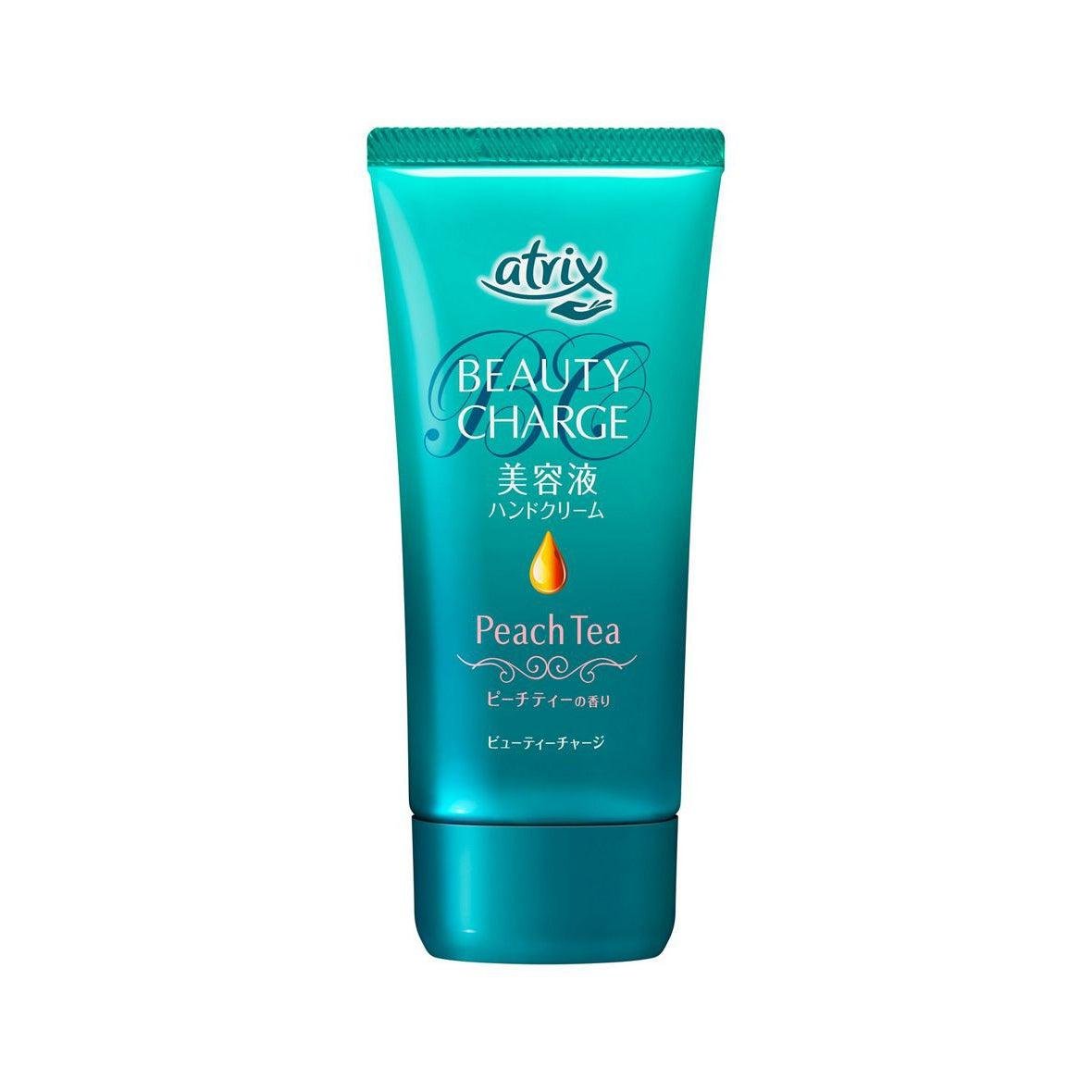 Atrix Beauty Charge Hand Cream - Peach Tea Scented, 80g - Moisturizing & Nourishing for Dry Skin - Perfect for Office, Travel & Daily Use