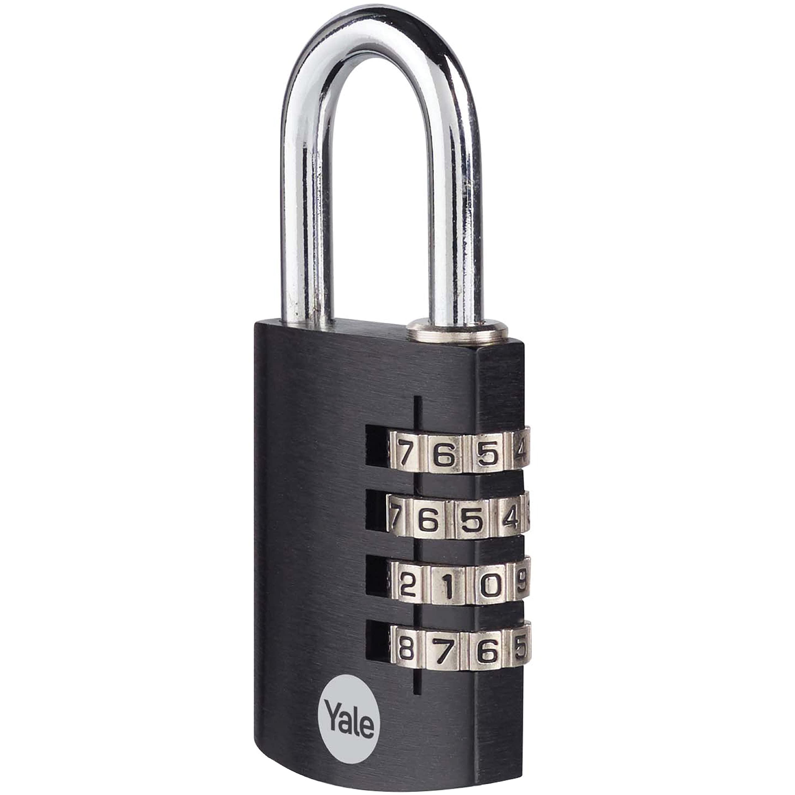 Yale Waterproof 4-Digit Combination Padlock for Gym, Locker & Gate - Outdoor Use