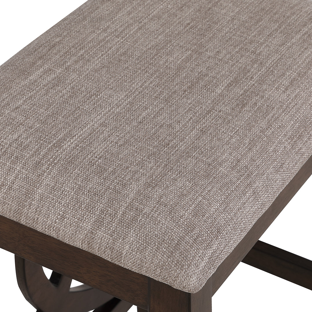 Bella Sofa Table with 2 Stools - Cherry Wood Console Table Set for Living Room, Entryway & Small Spaces - Perfect for Coffee, Books & Decor