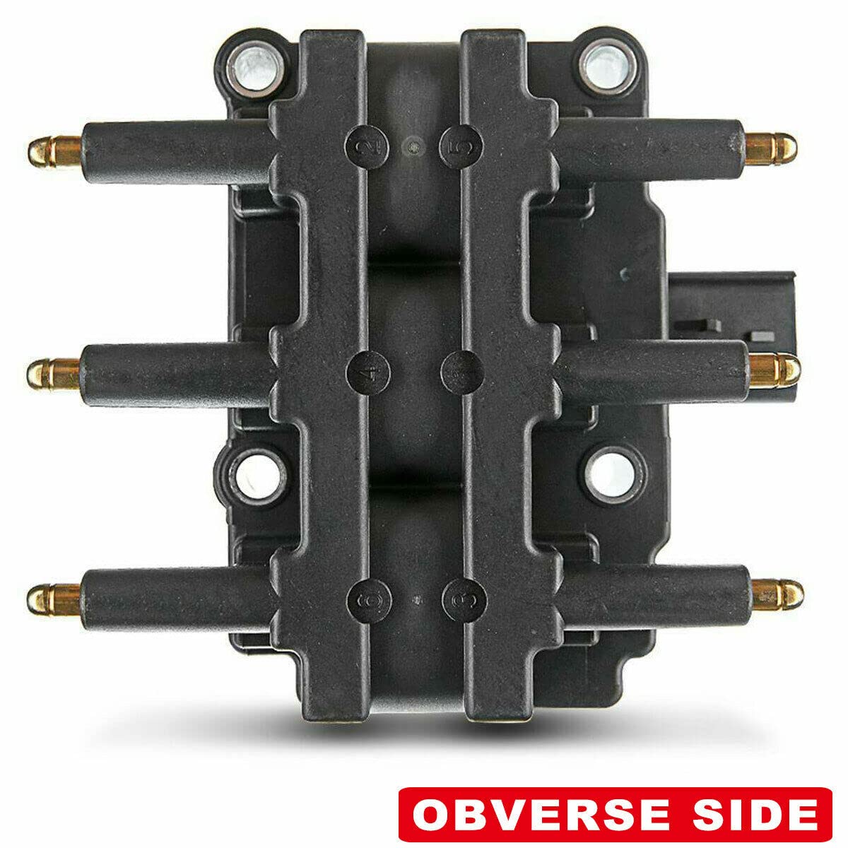 High Performance Ignition Coil Replacement for 2005-2008 Chrysler Pacifica, 2001-2010 Town & Country, 2001-2003 Voyager, 2001-2010 Dodge Caravan/Grand Caravan, 2007-2011 Jeep Wrangler, 2009-2010 VW Routan (3.3L 3.8L V6 Engines) - Improves Engine Performance & Fuel Efficiency