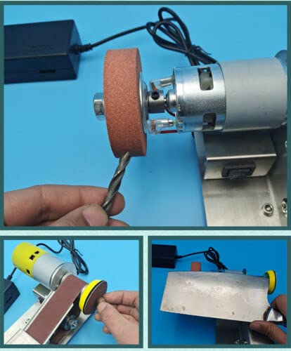 Electric Belt Sander - Professional Polishing & Sharpening Machine with Fixed Angle for Knives, Tools & DIY Projects | Perfect for Woodworking, Metalworking & Home Workshop Use