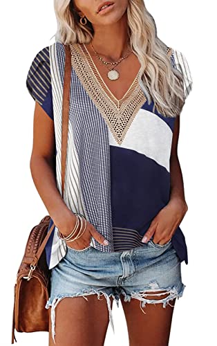 Print Geometric Blue
