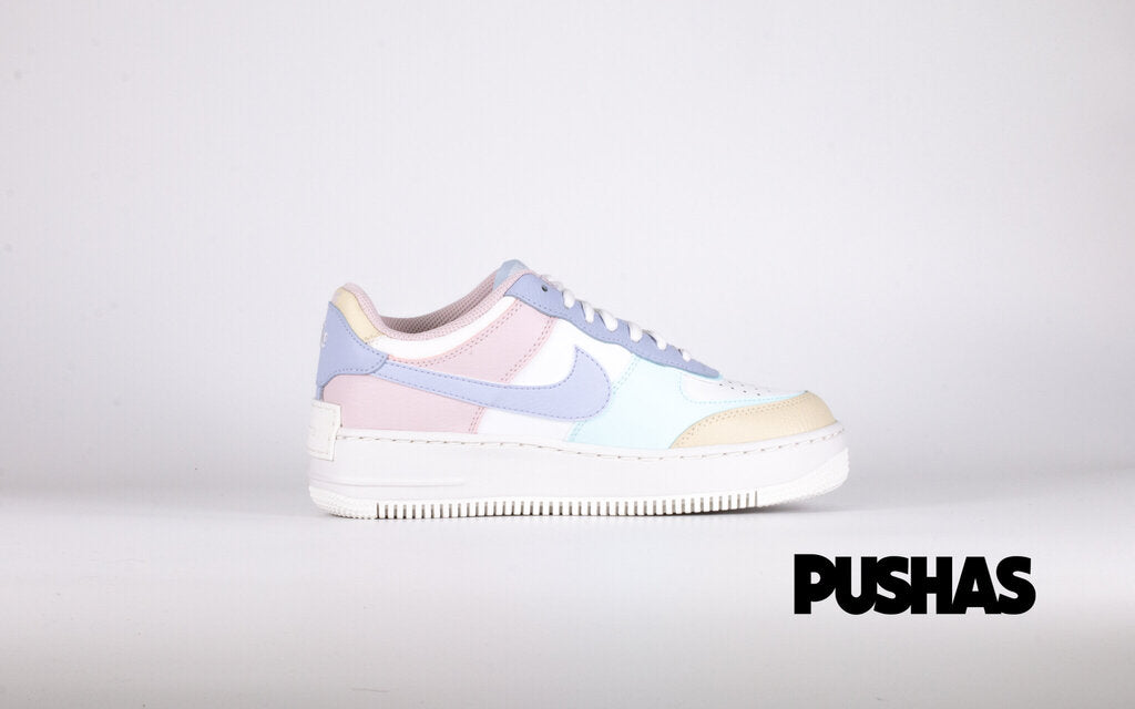Nike Air Force 1 Low Shadow Sneakers in White Glacier Blue Ghost (2020 Release) - Perfect for Casual Wear, Street Style & Sneaker Collectors
