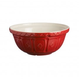 Premium COLOR MIX S12 Red Mixing Bowl - 11.5 Inch Stainless Steel Kitchen Bowl for Baking, Cooking & Food Prep - Perfect for Mixing Dough, Whisking Eggs & Meal Preparation