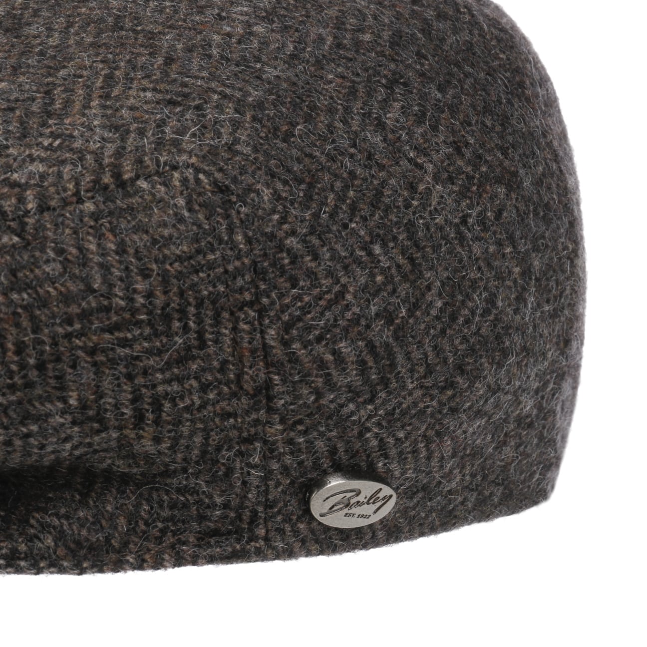 Bailey 1922 Lord Herringbone Flat Cap - Classic Wool Men's Hat for Casual & Formal Wear - Perfect for Outdoor Activities, Golf, and Winter Fashion