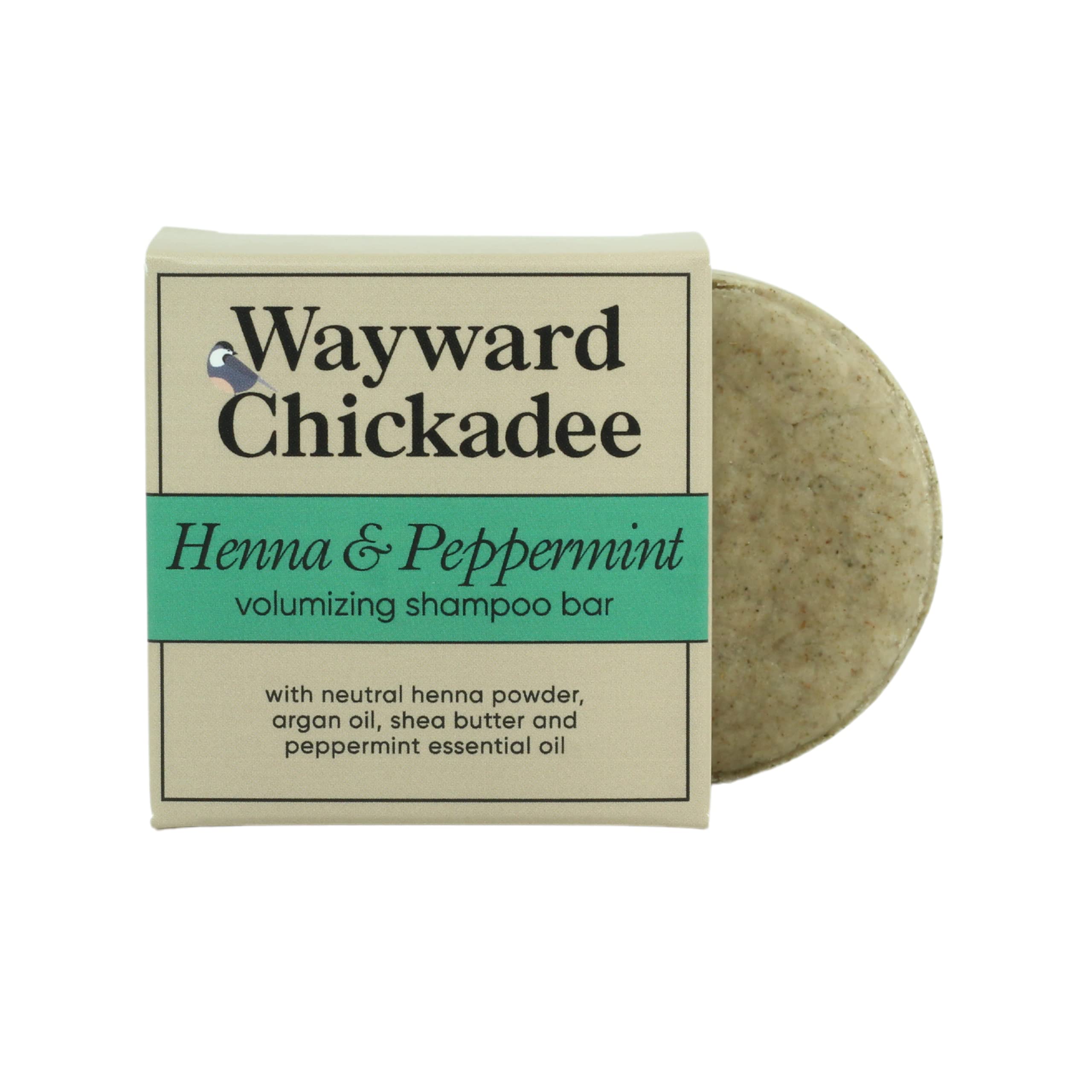 Henna & Peppermint Volumizing Solid Shampoo Bar - Sulfate-Free, Vegan, Cruelty-Free, pH Balanced for Healthy Hair - 2.5 oz (80 Washes) - Perfect for Travel, Gym & Eco-Friendly Hair Care