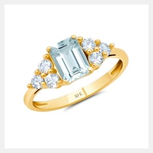 Aquamarine | Yellow Gold