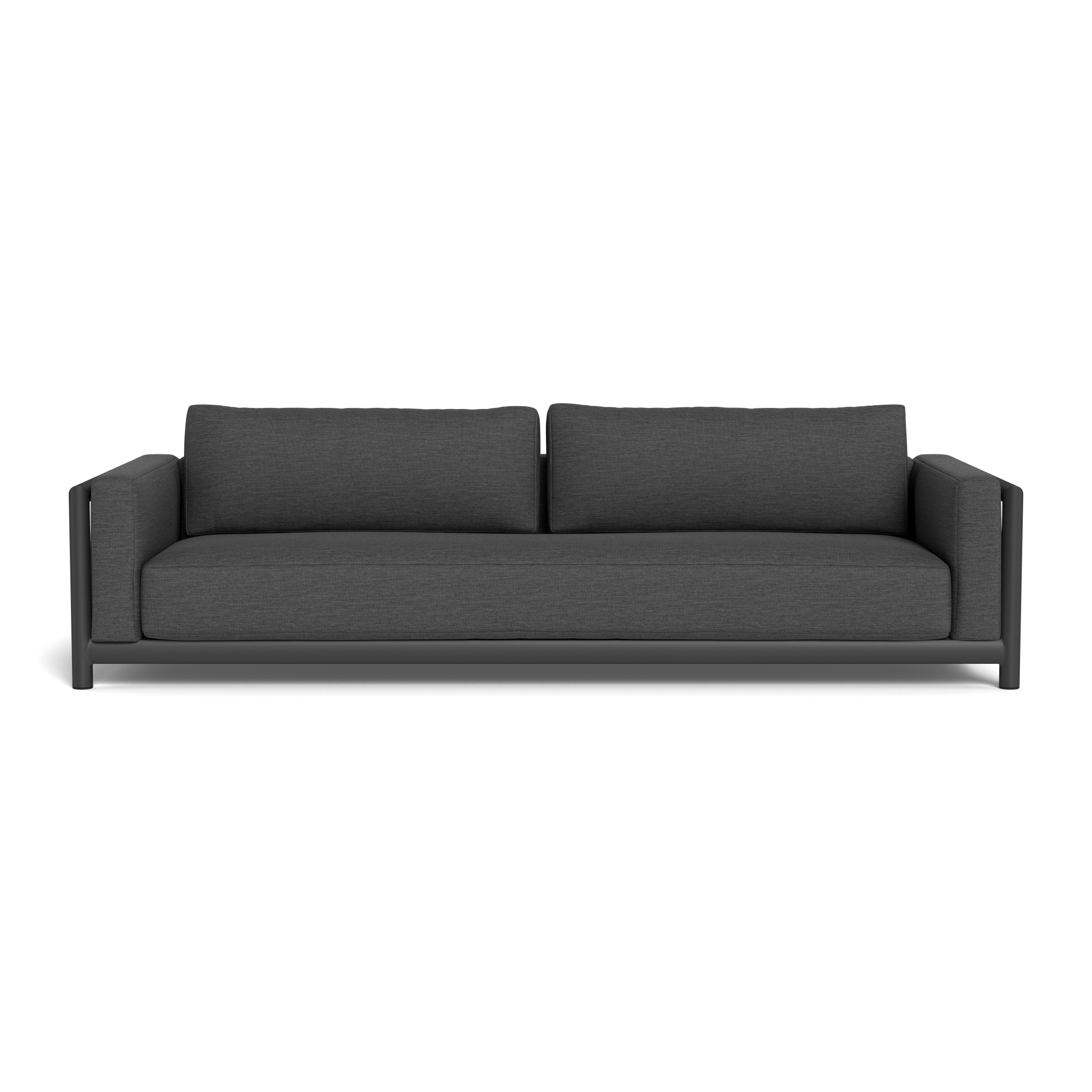Moab Sofa 108 - Modern 3-Seater Fabric Couch with Sturdy Wooden Legs for Living Room, Lounge, and Office Use