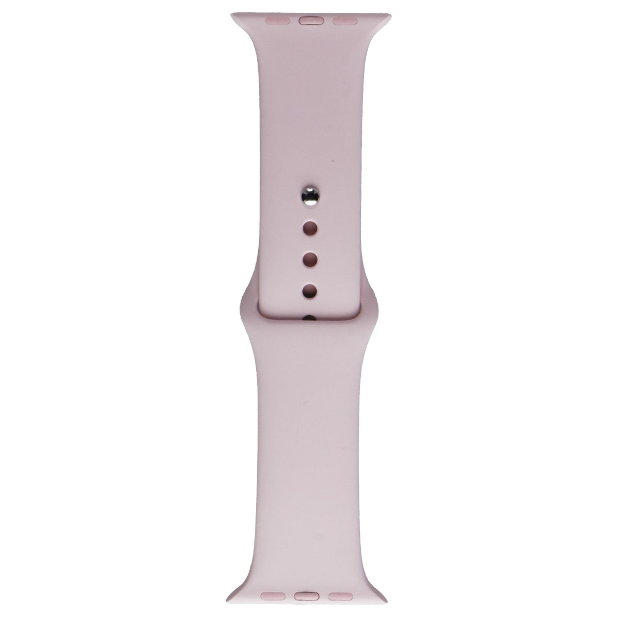 Apple Watch 45mm Sport Band - Pink Sand (Compatible with 42/44/45mm, 1st Gen, S/M) | Soft Silicone Replacement Strap for Workouts, Running & Everyday Wear