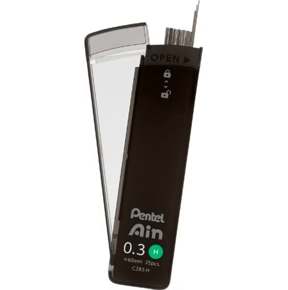 Pentel Ain Polysheath Mechanical Pencil Lead - 0.5mm HB Refills for Smooth Writing - Perfect for School, Office & Sketching