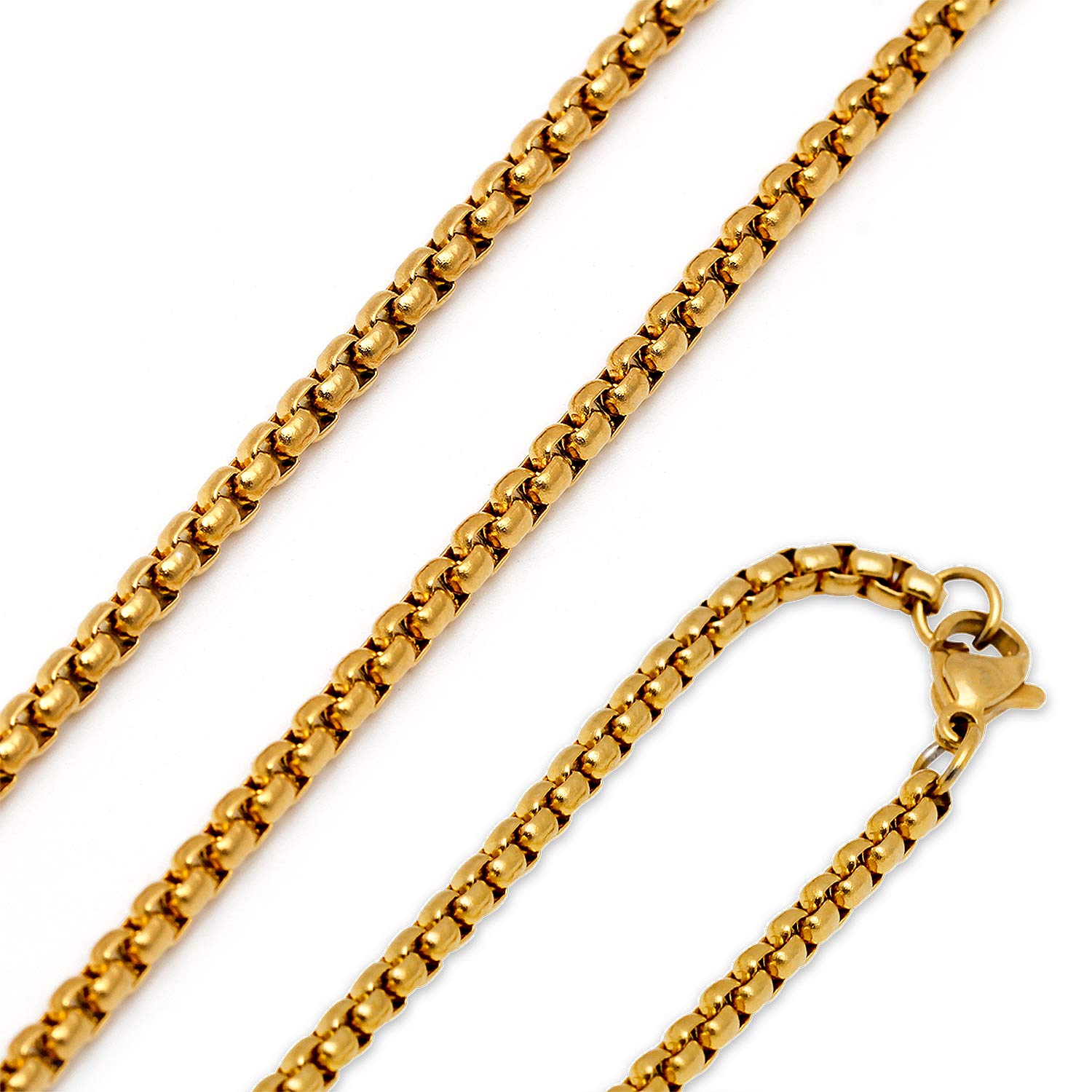 AHIER 18K Gold Plated Dollar Sign Necklace for Men - 30 Inch Rotatable Lion Head Pendant, Hip Hop Chain Jewelry | Perfect for Gifts, Parties & Streetwear Fashion