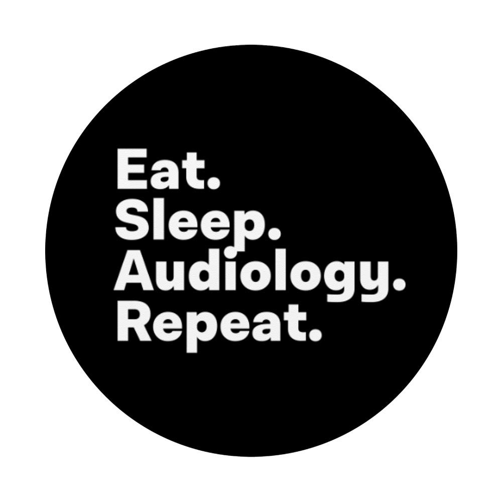 Audiologist PopSockets PopGrip - Interchangeable Phone & Tablet Grip with Custom Design | Perfect for Audiologists, Healthcare Professionals & Students | Secure Hold During Calls, Video Meetings & Clinical Work