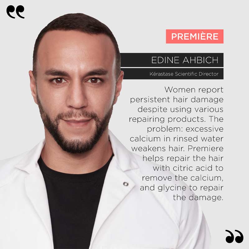 Kérastase Première Anti-Rigidity Decalcifying Repairing Hair Conditioner - Restores Strength & Shine for Damaged Hair - Perfect for Color-Treated & Chemically Processed Hair