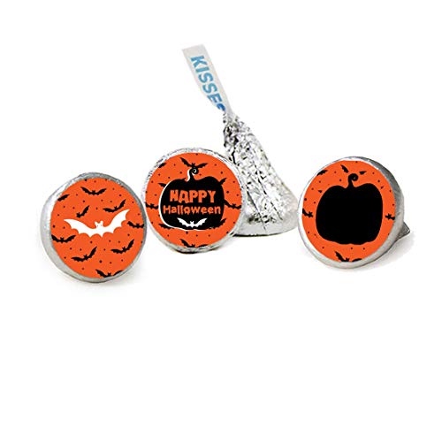 Halloween Candy Stickers - 324 Stars & Bats Themed Candy Labels for Treat Bags, Party Favors & DIY Crafts | Perfect for Halloween Parties, Trick or Treat & Classroom Treats