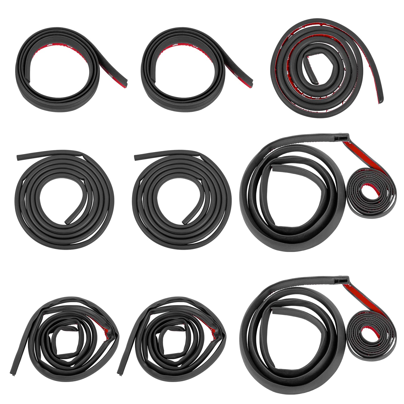 Premium Rubber Seal Weather Strip for Tesla Model Y - Soundproof Noise Insulation, Door & Window Sealing Kit | Perfect for Road Trips & Daily Commuting
