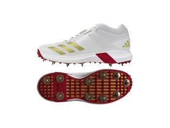 Adidas Adipower Vector MID Gold Met Cricket Shoes 2025 - Lightweight Performance Cricket Footwear for Men | Perfect for Professional Matches & Training Sessions