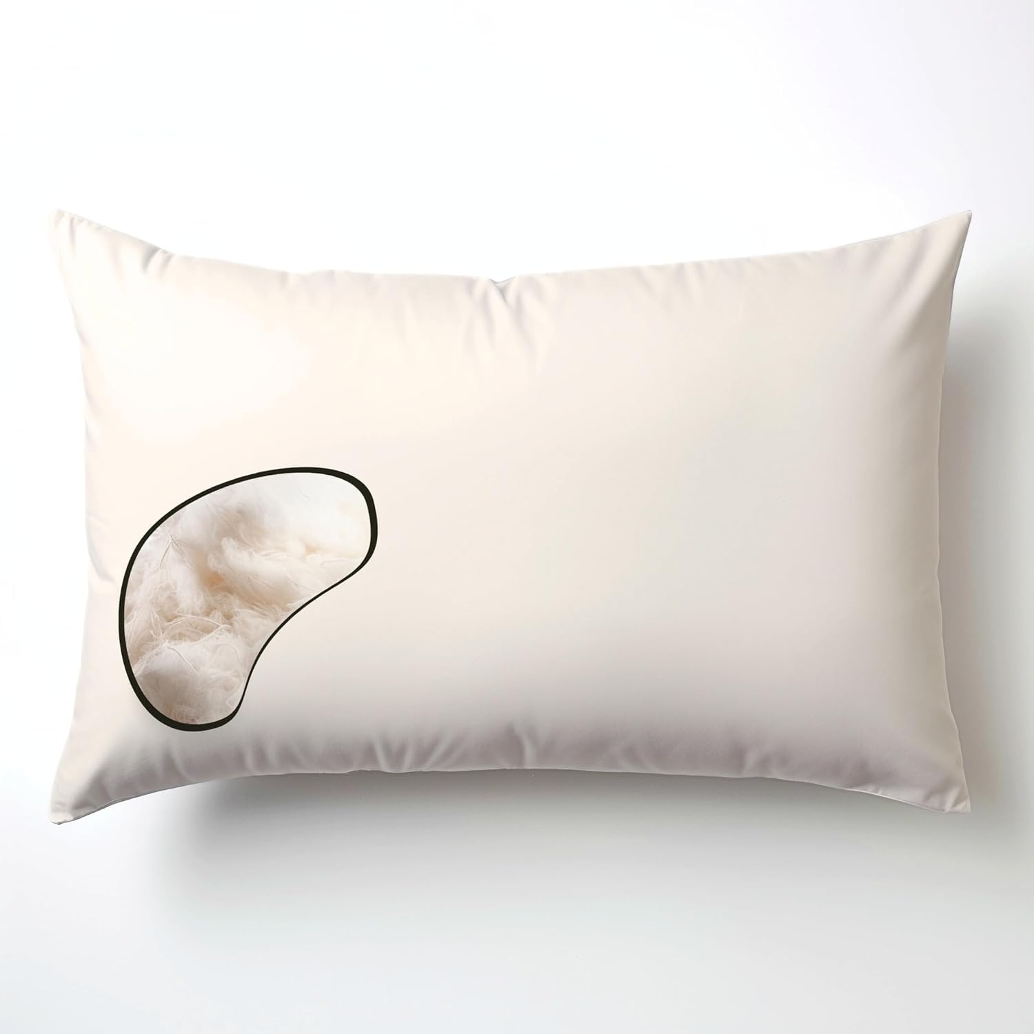 GOTS Certified 100% Organic Cotton Pillows with Removable Cover - Queen Size 2-Pack for Neck Pain Relief & Head Support - Ideal for Side, Back & Stomach Sleepers | Perfect for Eco-Friendly Bedrooms & Allergy Sufferers