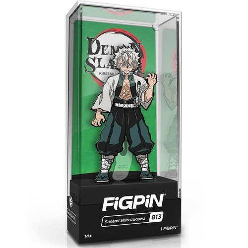 Demon Slayer Enamel Pin - Sanemi Shinazugawa Collectible FigPin [813] | Anime Merchandise for Fans, Cosplay & Gift Giving
