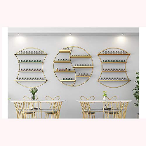 Wall Mount Nail Polish Organizer - Metal Display Shelf for Nail Polish & Glue - Spice Rack for Kitchen & Cabinet - Perfect for Salon, Bathroom & Home Organization