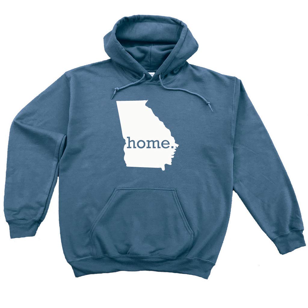 Georgia Home Hoodie Sweatshirt - Soft Cotton Pullover with State Pride Design | Perfect for College, Gameday & Casual Wear