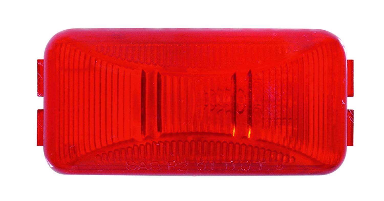 Optronics A-91RBP Red LED Marker Light for Trucks & Trailers - Waterproof Clearance Light for Heavy Duty Vehicles, Boats & RVs - DOT Compliant Safety Lighting