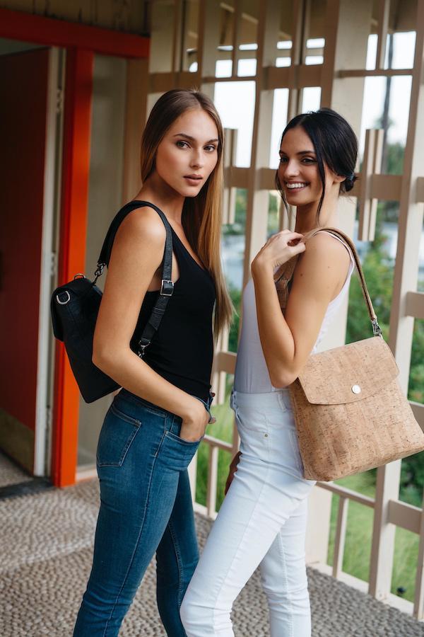 Gemma Vegan Backpack - Eco-Friendly Natural Cork Backpack for Women & Men | Perfect for Travel, Work & Everyday Use