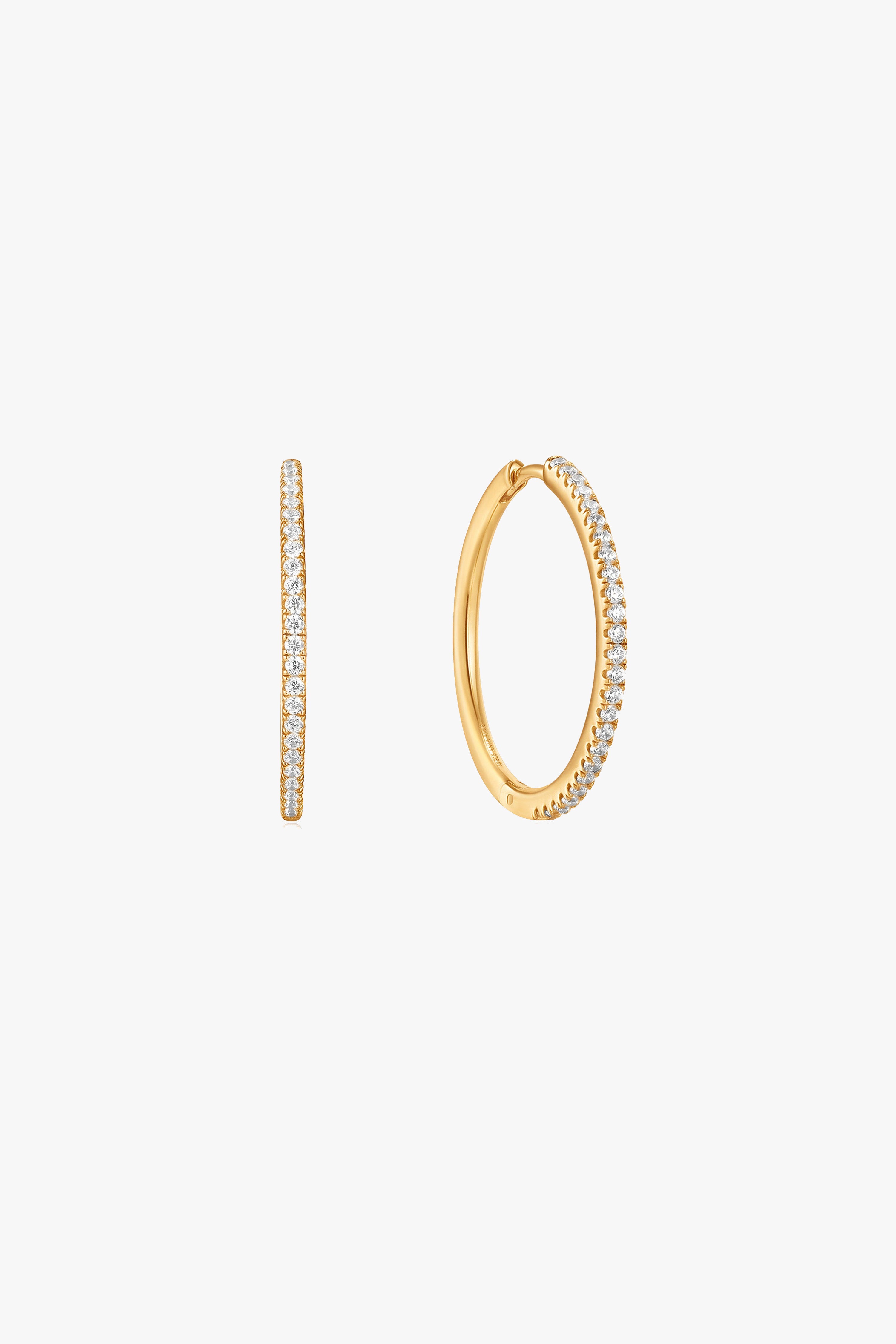 Glam Rock Gold Large Hoop Earrings for Women - 3 Inch Oversized Statement Earrings - Perfect for Concerts, Parties & Night Out