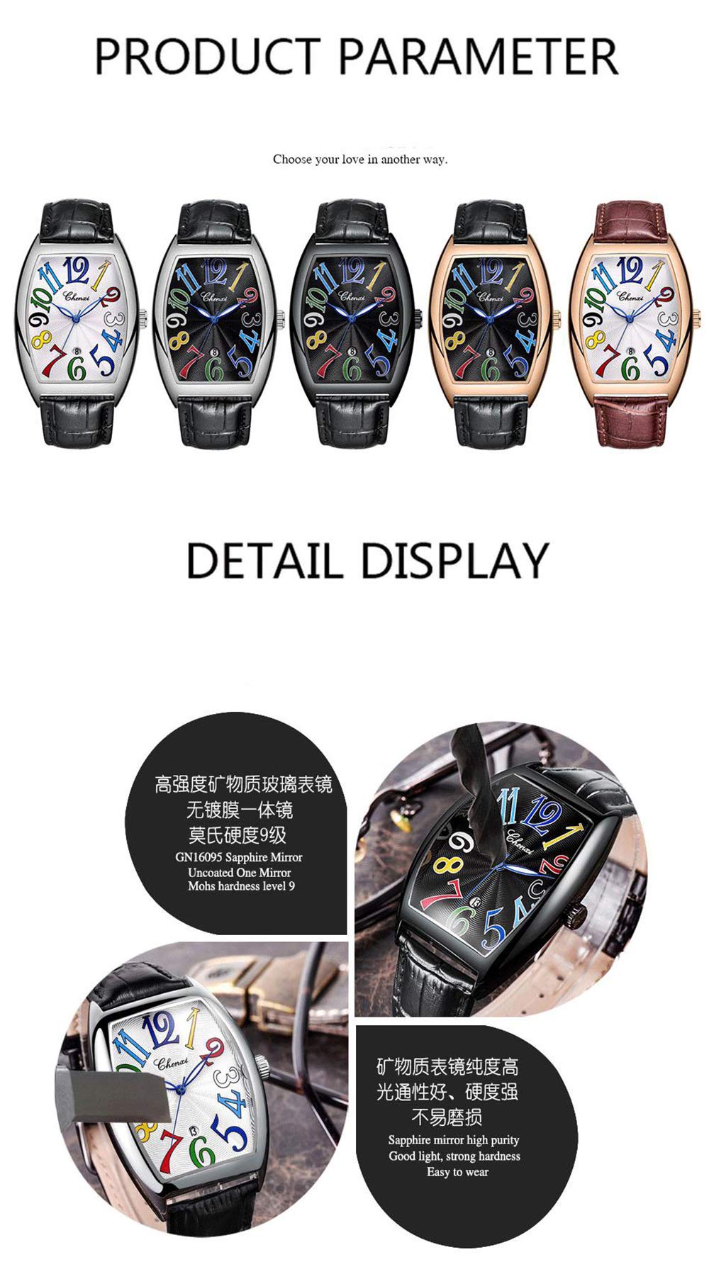 MASTOP Luxury Men's Business Watch - Waterproof Luminous Calendar Quartz Watch with Genuine Leather Strap (Black/White) | Perfect for Office, Formal Events & Everyday Wear