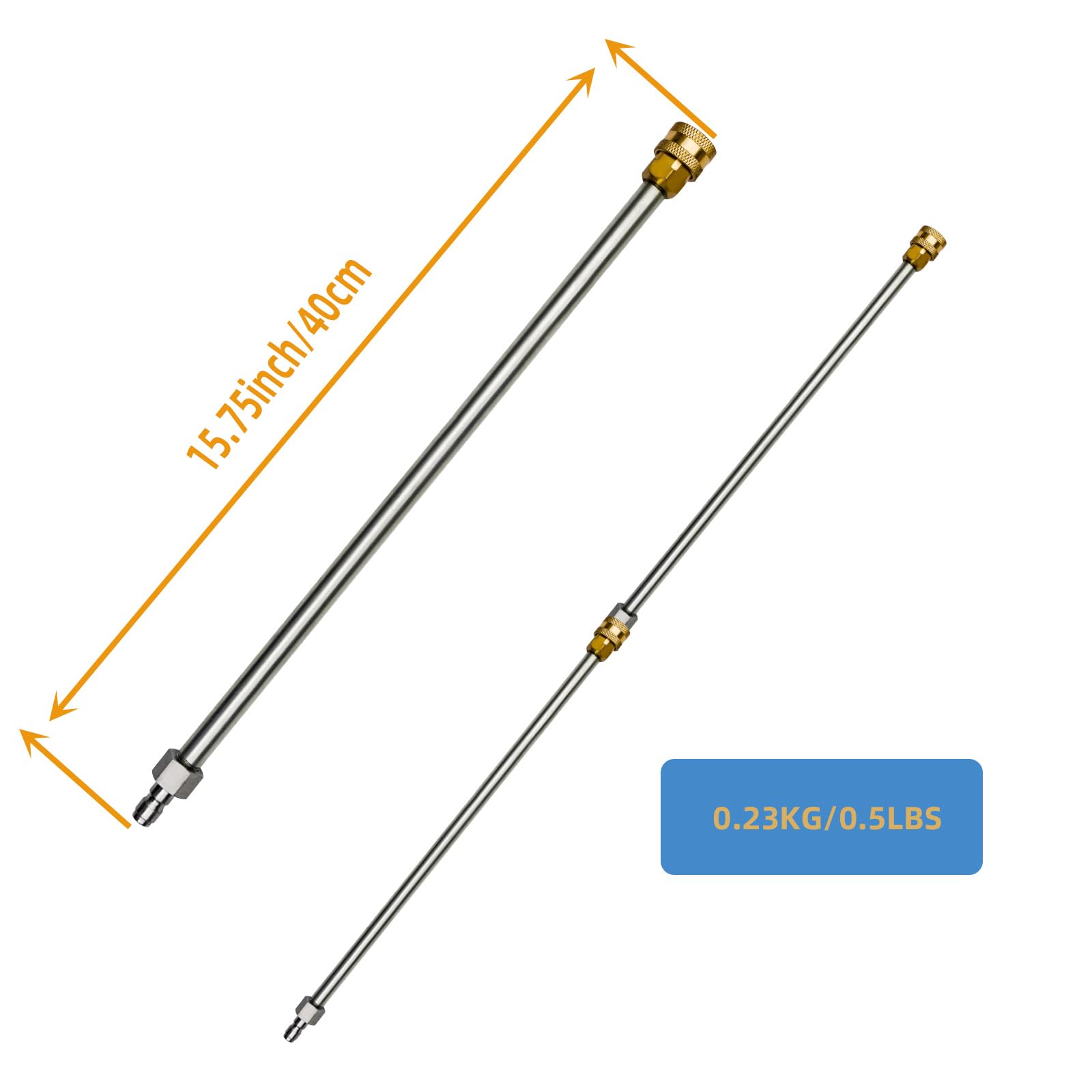 15.75 Inch Pressure Washer Extension Wand with 1/4