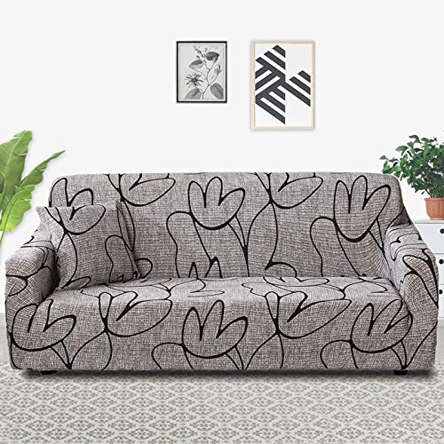 Stretchable L-Shaped Sofa Slipcover - Universal Elastic Couch Cover for 3-Seater (190-230cm) - Non-Slip Living Room Furniture Protector - Perfect for Pets, Kids & Everyday Use