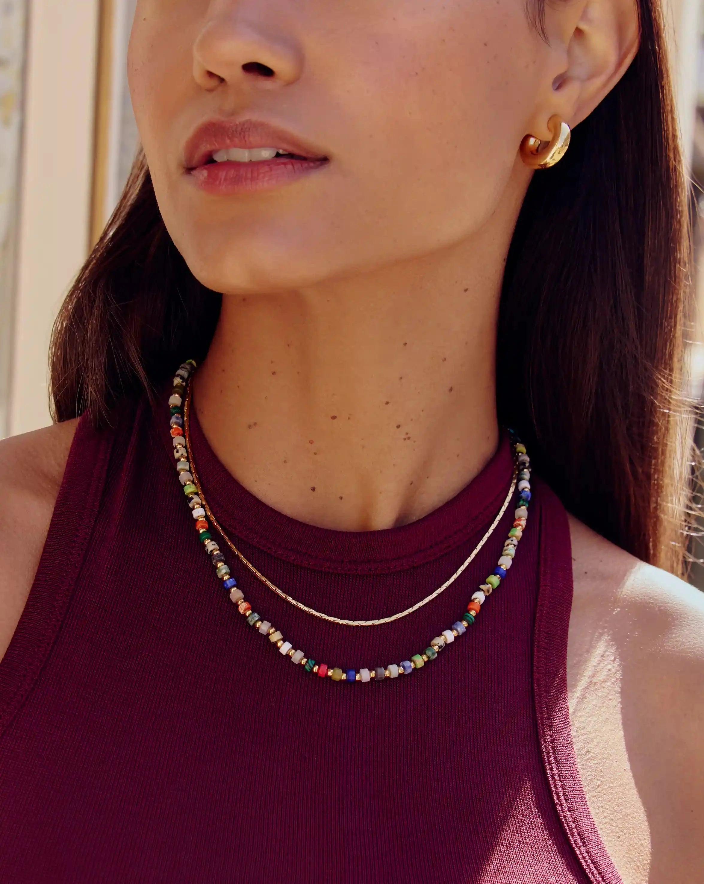 Elegant Short Beaded Necklace for Women - Boho Chic Layering Jewelry Gift for Everyday Wear & Special Occasions