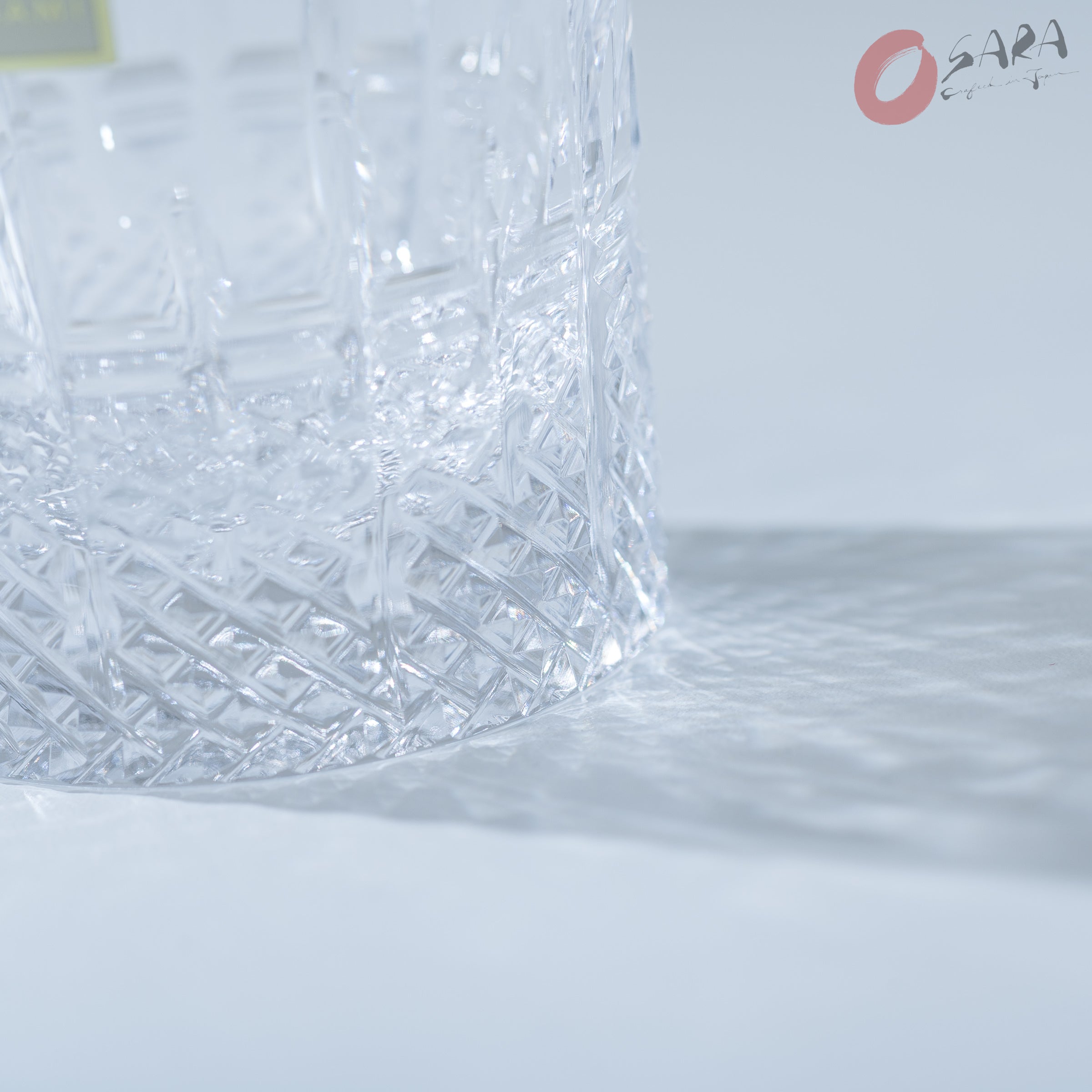 Premium KAGAMI Crystal Japanese Handmade Double Old Fashioned Whiskey Glasses Set - 100ml Capacity - Elegant Barware for Cocktails, Bourbon & Scotch - Perfect Gift for Whiskey Lovers & Home Entertaining