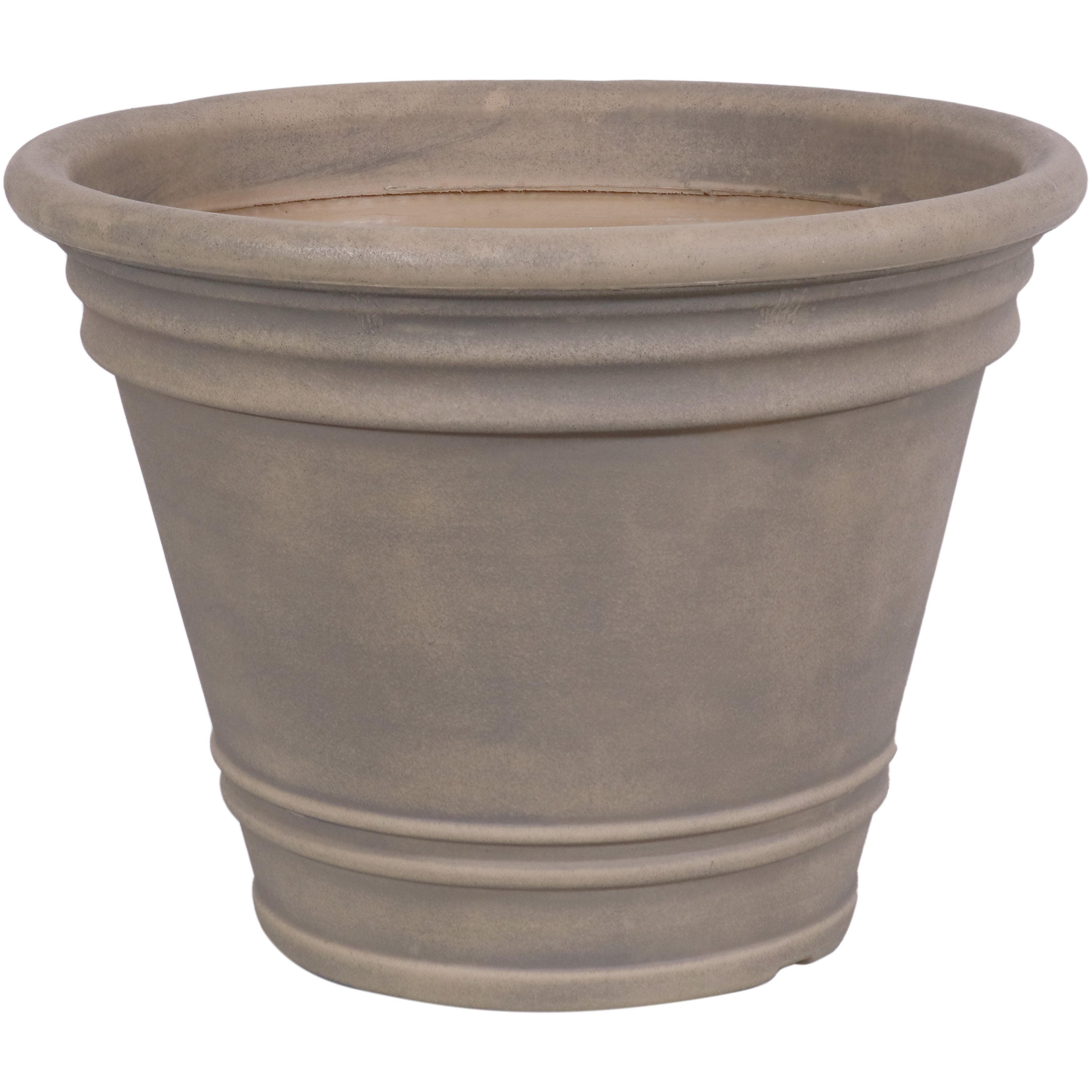 Sunnydaze Franklin Polyresin Outdoor Flowerpot Planter - Decorative Garden Pot for Plants, Flowers & Herbs - Perfect for Patio, Balcony & Backyard Decor