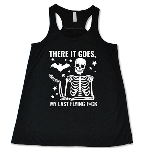 Funny Halloween T-Shirt - 'There It Goes My Last Flying Fuck' Sarcastic Graphic Tee for Parties & Costume Events