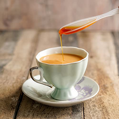 Honeyspoons - Real Honey Packets with Ginseng, Propolis & Saffron | Perfect for Tea, Coffee & Gifts (30 Count)