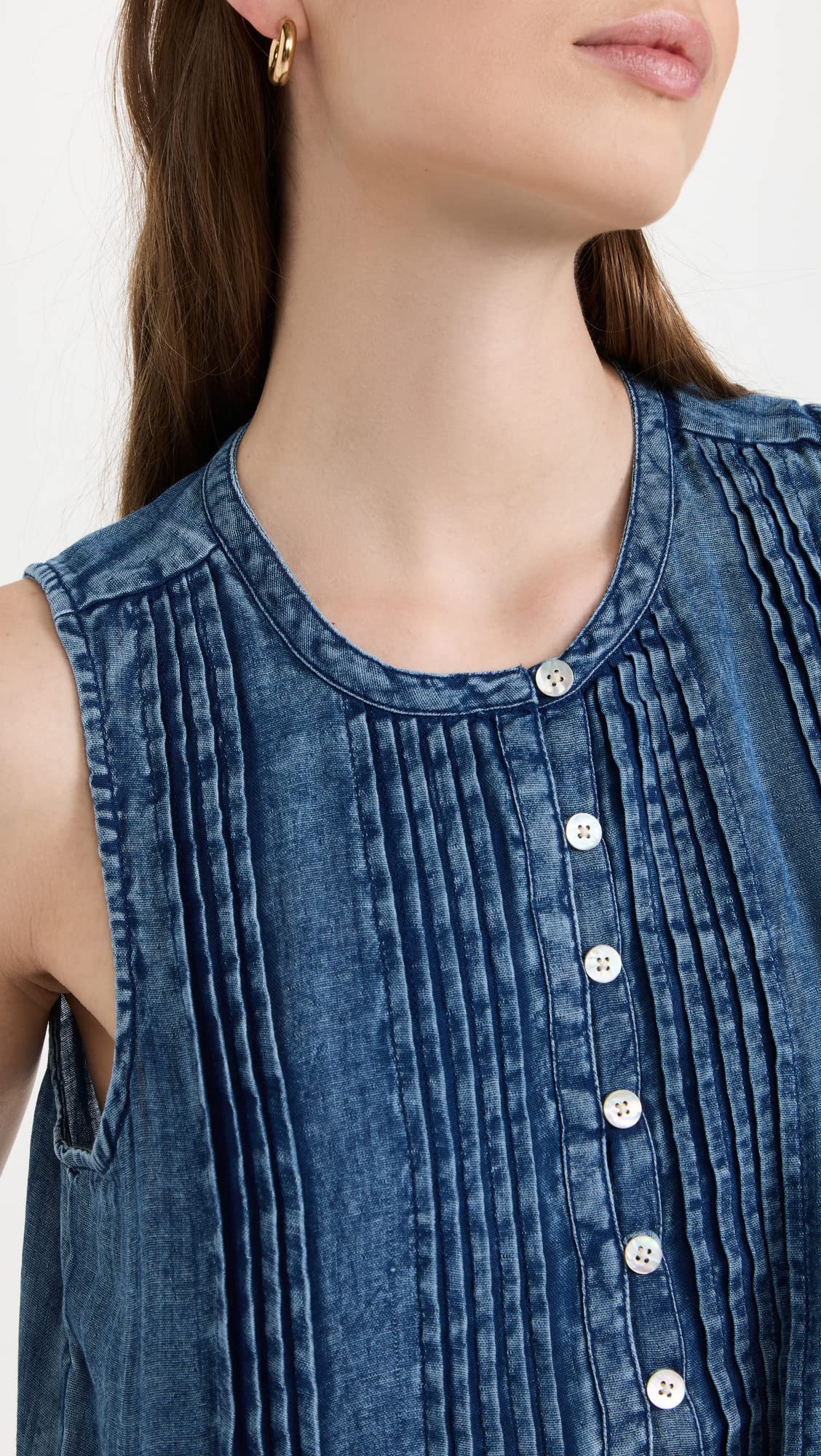 Faherty Women's Isha Dress - Flowy Summer Maxi Dress with Pockets, Breathable Cotton Blend, Boho Chic Style - Perfect for Beach Vacations, Date Nights, and Casual Outings