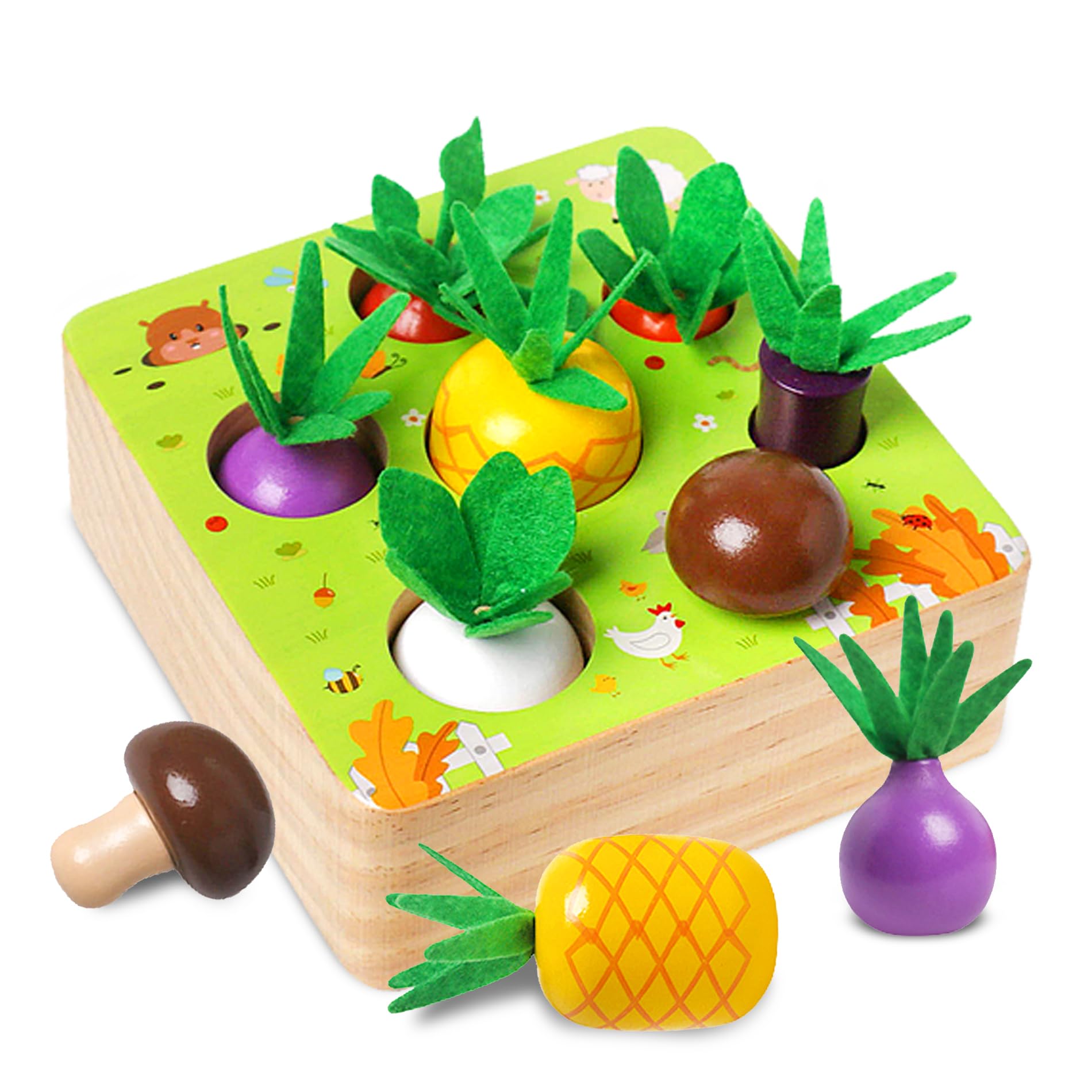 Montessori Wooden Learning Toys for Toddlers 3+ Years - Shape & Color Sorting Stacking Puzzles, Educational STEM Toys for Boys & Girls - Perfect Easter Basket Stuffers, Birthday Gifts & Preschool Classroom Activities