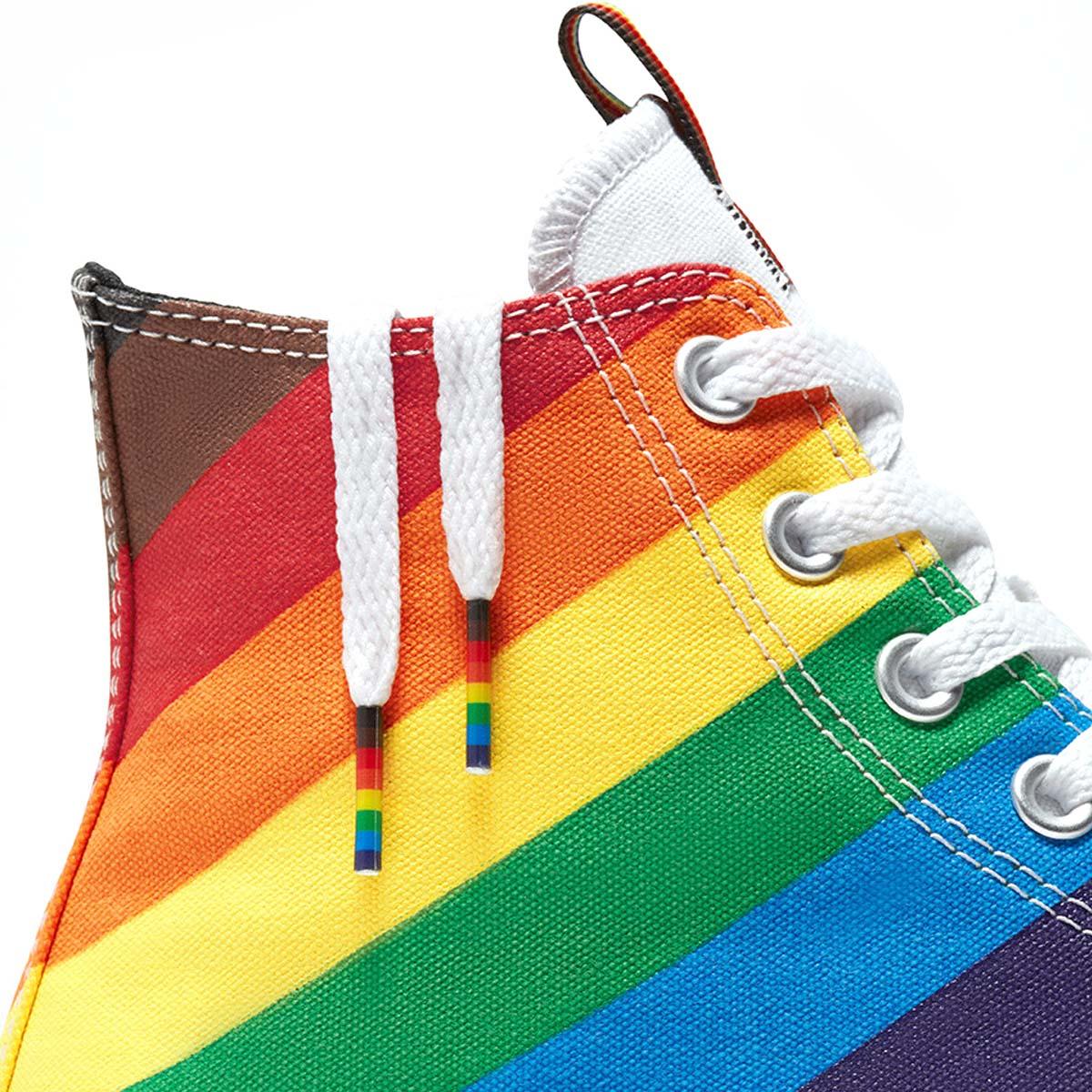 Chuck Taylor All Star High Top Sneakers - Pride Edition | LGBTQ+ Rainbow Design | Unisex Canvas Shoes for Men & Women | Perfect for Pride Parades, Festivals & Casual Wear