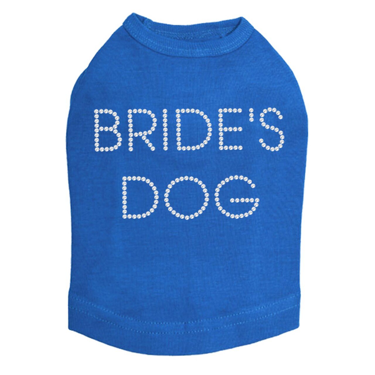 Sparkling Rhinestone Dog Tank Top for Bride - Elegant Pet Wedding Outfit in Multiple Colors - Perfect for Bridal Showers, Pet Weddings & Photo Shoots