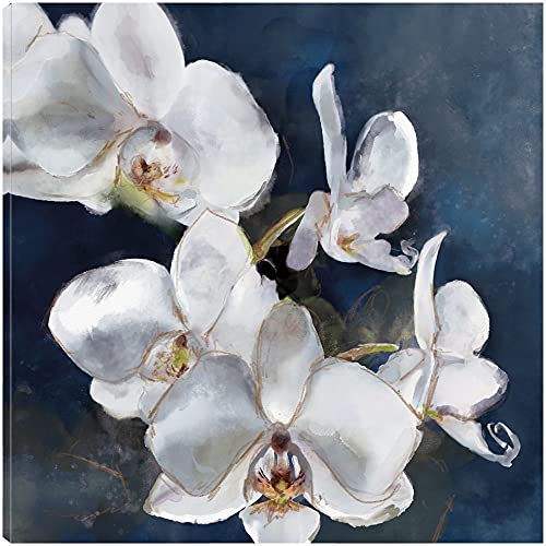 Orchid on Navy