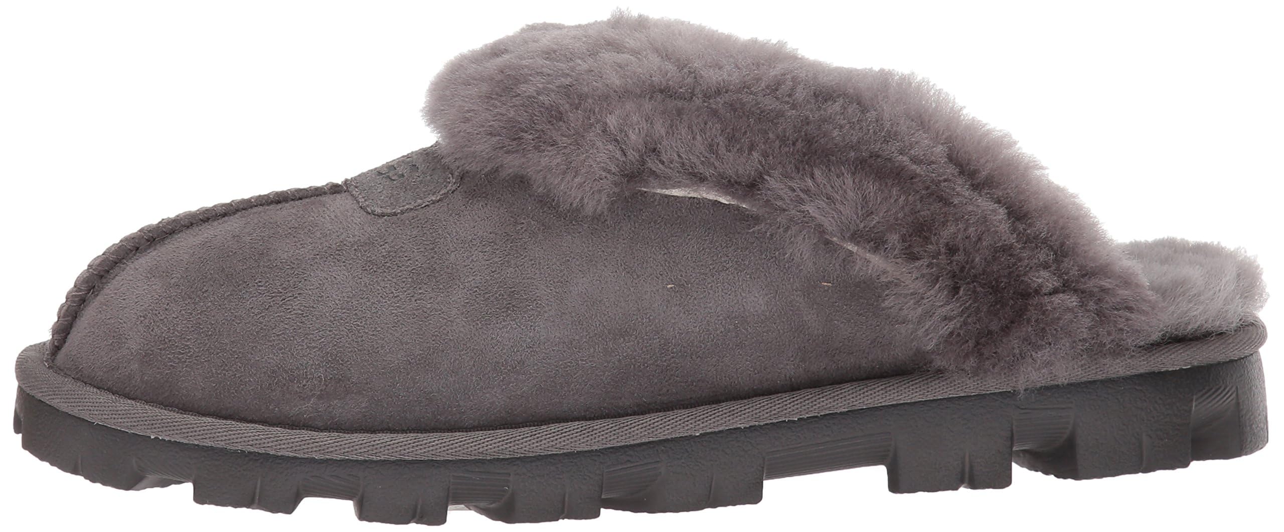UGG Women's Coquette Slippers - Soft Fleece-Lined Indoor/Outdoor House Shoes for Comfort & Warmth - Perfect for Lounging, Relaxing at Home & Quick Errands